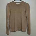 BCBGMAXAZRIA Womens  tan open back 100% merino wool sweater Photo 1