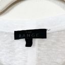 The Range [] White Linen Blend Crew Neck Asymmetrical Hem Cut Off T-Shirt Large Photo 11