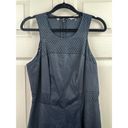 Rebecca Taylor  DRESS NAVY FIT & FLARE LAZER CUTOUT LINED SZ 4 EUC CLEAN CRISP Photo 10