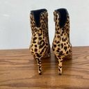 Steve by Steve Madden Leopard Ankle Boots High Heels Pointed Toe Shoe Lelia 7 Black Photo 3