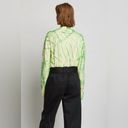 Proenza Schouler  White Label Women’s Green/Yellow Tie/Dyed Long Sleeve Crewneck Photo 3