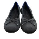 Rothy's  Noir Mesh Textile The Bow Flat Black Women’s size 8.5 Photo 6