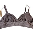 SKIMS Triangle CROSSOVER BRALETTE Size XL Umber Hook and Eye Photo 1