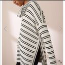 Lou & grey  Black and White Stripe Cowl Neck Sweater Photo 1