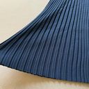 Ribbed Knit Maxi Skirt Blue Size XS Photo 5