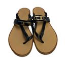 Salvatore Ferragamo  Black Leather Thong Sandals Bow Photo 9