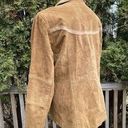 The Territory Ahead Size L  Trimmed Leather Blazer Jacket Southwestern Photo 1