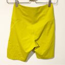 Girlfriend Collective  Size Small High Rise Bike Shorts Neon Yellow Running Yoga Photo 5