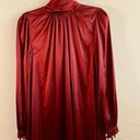 Badgley Mischka Belle  Dress Wine Red Gigi Mock Neck Long Sleeve Trapeze Sz 2 NWT Photo 3