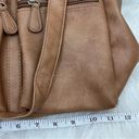 MultiSac  Vegan Leather Tote/ Shoulder Bag Camel Tan Photo 4