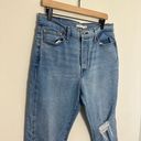 Levi's - Wedgie Straight Distressed Knee Button Fly Denim Jeans Blue Photo 2