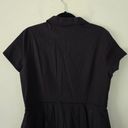 Oscar de la Renta  Black Summer Lace Trim Dress Retro Fit & Flare Women's Size 12 Photo 6