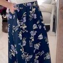 Lane Bryant Vintage  navy blue floral skirt size 22/24 Photo 2