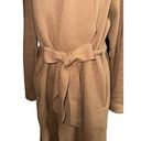 Moth Anthropologie Brown Wool Blend Long Sleeve Belted Womens Coat Size Sure Tan Photo 5