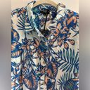 Velvet Heart  PALOMA BLUE TROPICANA Large SHIRT Linen Button Down Top Photo 3