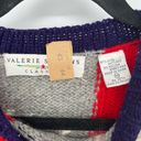 Valerie Stevens Vintage Shetland Patchwork Wool Sweater Cottagecore Twee Spring Rabbit Rooster M Photo 8