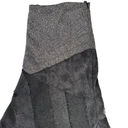 Coldwater Creek Black & Gray Mixed Media Patchwork Skirt Size Petite Large Photo 2