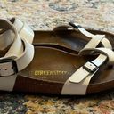 Birkenstock White Ankle Buckle Sandals Photo 5