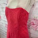 Lilly Pulitzer  Women's Strapless Vicki Island Lace Dress In Coral Size 8 Photo 4