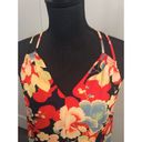 The Loft Anne Taylor SP Small Petite Floral Top Lined V Neck Spaghetti Straps Photo 3