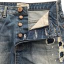 One Teaspoon Women's Midi Pencil Distressed Jean Skirt Size 27 Photo 4