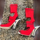 Fendi  ELASTIC AND NEOPRENE HEELED SANDALS Photo 0