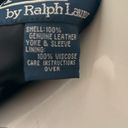 Polo  Ralph Lauren Western Suede Black Leather Shirt Shacket for Spring layering Photo 3