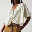 Free People Mae Floral Embroidered Boho Swing Top Photo 2