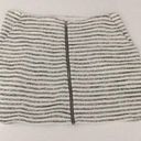 BCBGeneration NWT  Striped Tweed Zip Skirt B & W 10 Photo 0