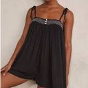 Free People  Intimately Rule The World Romper Black Flowy  Size XL NWOT Photo 1