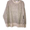 Pink Lily  Cheetah Print Oversized Sweatshirt Tan Size 2XL Photo 0