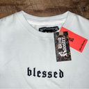 NWT Blind Rooster Embroided Blessed Crewneck Sweatshirt Size L Photo 6