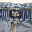 Simple Society  Womens Size 5 / 27 Paper Bag Light Wash Denim Blue Jeans Stretchy Photo 5