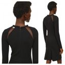 Stella McCartney  Black Embellished Neck Mesh Insert Knee Length Dress Size 44 Photo 12