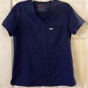 FIGS  top size S excellent condition length 26” bust 36” navy blue Photo 2