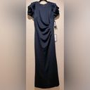 XScape NWT  Ruched Fit & Flare Gown Midnight Blue Size 10 Photo 5