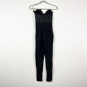 NEW Nasty Gal Bandeau Strapless Bow Tie Twist Full Length Jumpsuit Jumper Black  Photo 1