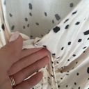 Lush Clothing Lush White w/ Black Polka Dot Wrap Dress Photo 4