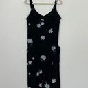 Daisy Handmade Painted  Floral Print Jumpsuit Size Medium Photo 0