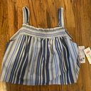 Jolt Blue Striped Top Photo 2