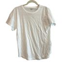 Madewell NWT  Whisper Crew Neck Tee In White Size Medium Photo 2