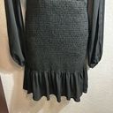 Habit #211 , long sleeve black ruffle dress size large Photo 3