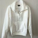 J.Crew NWT  Ivory Teddy Sherpa Button-Front Sweatshirt Photo 1