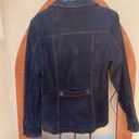 Rip Curl 🧥VINTAGE  GIRL BLACK LEATHER SUEDE JACKET SZ M. Good Condition Photo 2