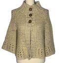 Free People Open Knit Cream and Yellow 3 Button Flared Sleeve Cardigan Photo 0