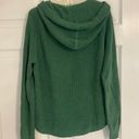 Ralph Lauren green waffle knit sweater hoodie Photo 2