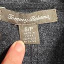 Tommy Bahama  Black Wool Hooded Longline Open Cardigan Size Small EUC Photo 4