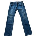 CAbi  #5165 Mojave Distressed Slim Boyfriend Denim Jeans Size 6 Medium Wash‎ Photo 0