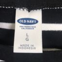 Old Navy 🛍 4/$20  Black White Striped Summer Dress L Photo 2