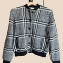 Rachel Zoe  Cate Houndstooth Plaid Button Front Wool Plaid Jacket Size 10 Photo 4